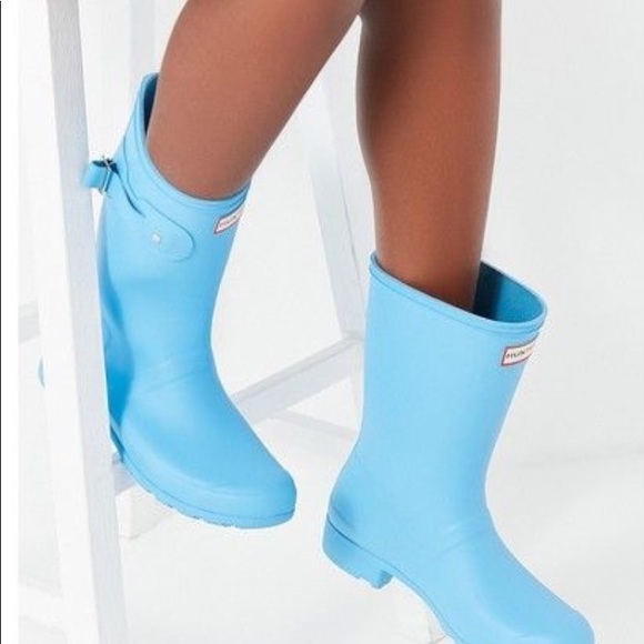 SALE!!!! BABY BLUE HUNTER short rain boots NWOT 8 - Picture 8 of 8